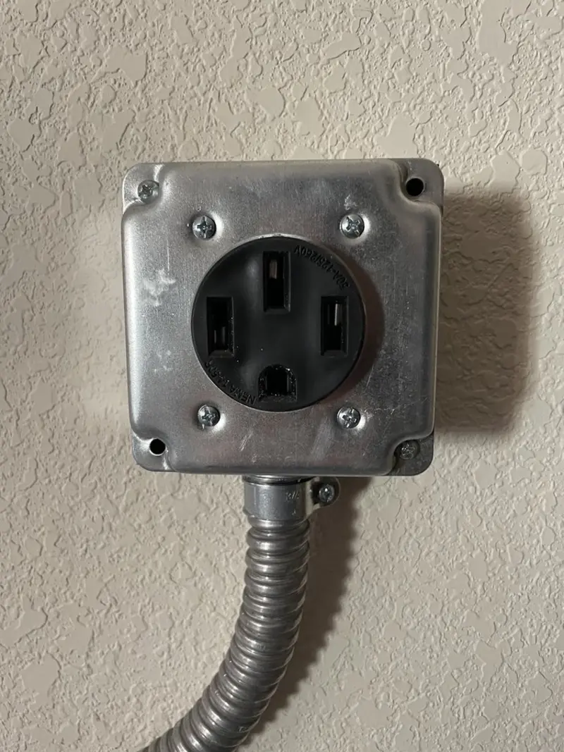 NEMA 14-50 outlet installed for Electrical Panel Upgrade in Alameda